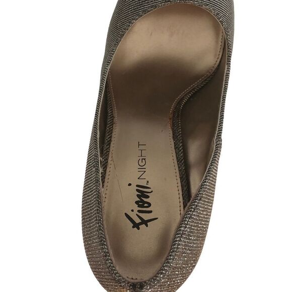 .WIDE FIONI NIGHT GOLD SPARKLE PUMPS 8W - Picture 8 of 13